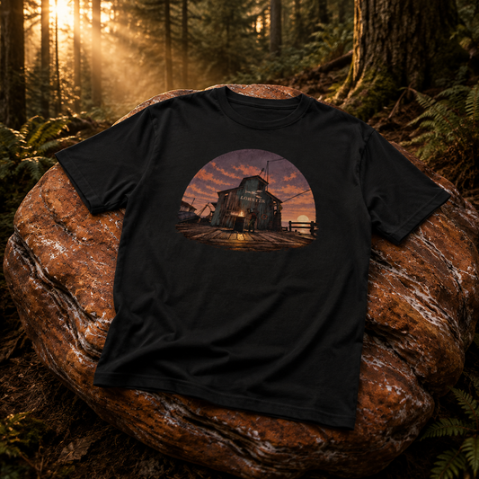 Rust Game Fishing Village T-Shirt Offliner