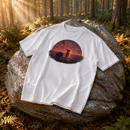 Rust Game Oil Rig T-Shirt Offliner