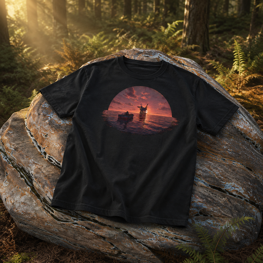 Rust Game Oil Rig T-Shirt Offliner