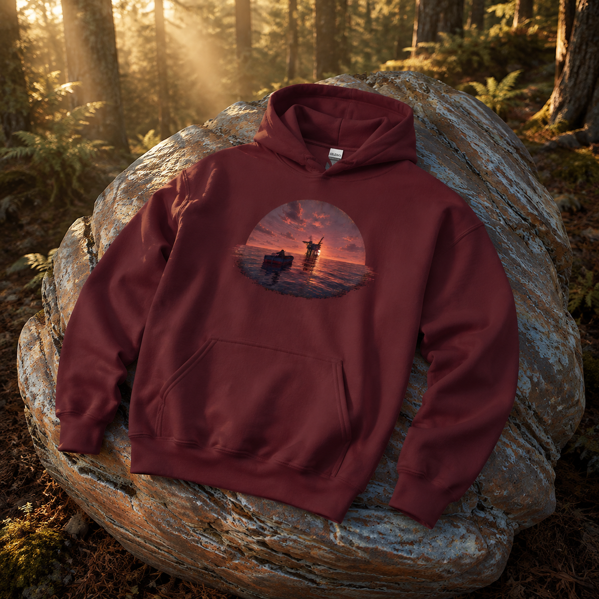 Rust Game Oil Rig Hoodie Offliner
