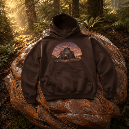 Rust Game Fishing Village Hoodie Offliner