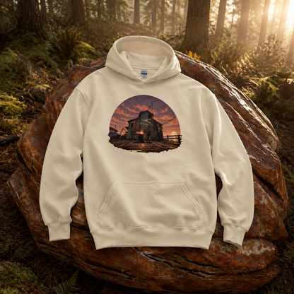 Rust Game Fishing Village Hoodie Offliner