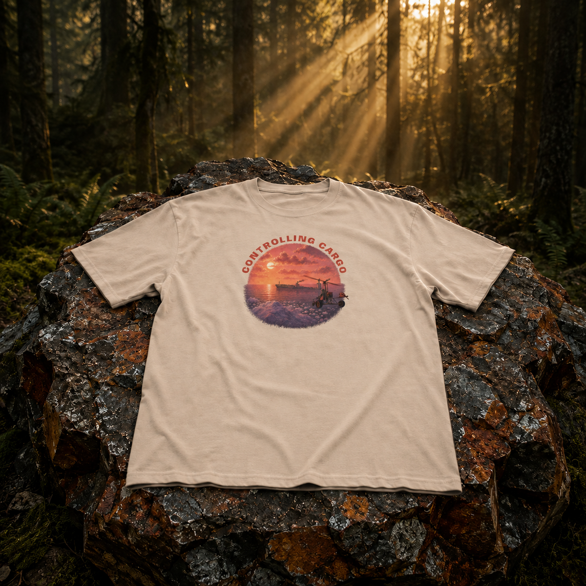 Rust Game "CONTROLLING CARGO" T-Shirt Offliner
