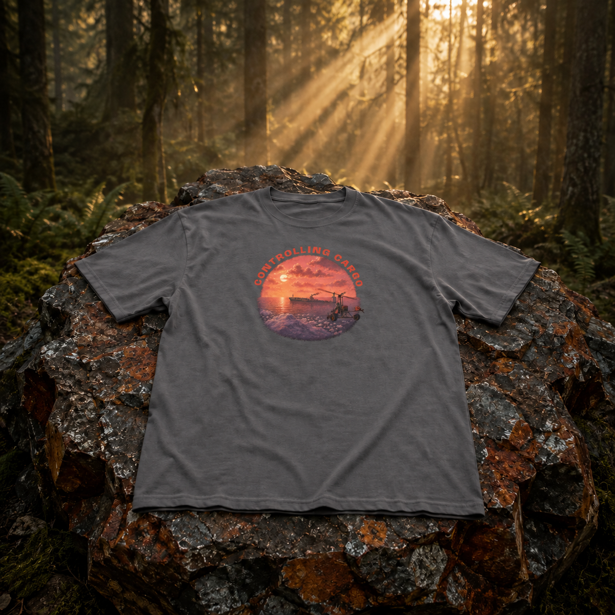 Rust Game "CONTROLLING CARGO" T-Shirt Offliner