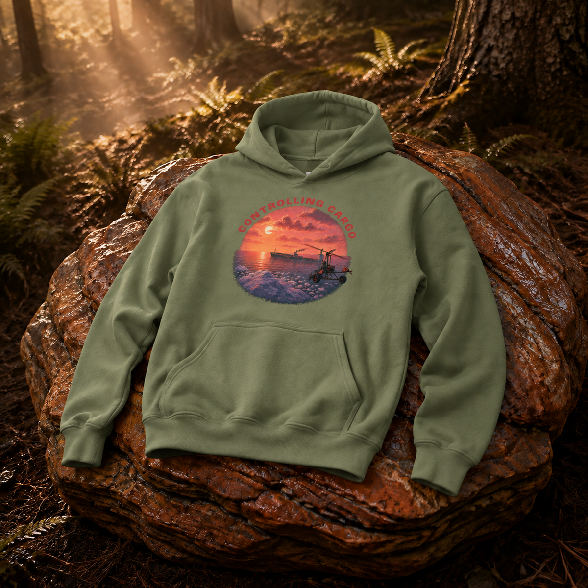 Rust Game "CONTROLLING CARGO" Hoodie Offliner